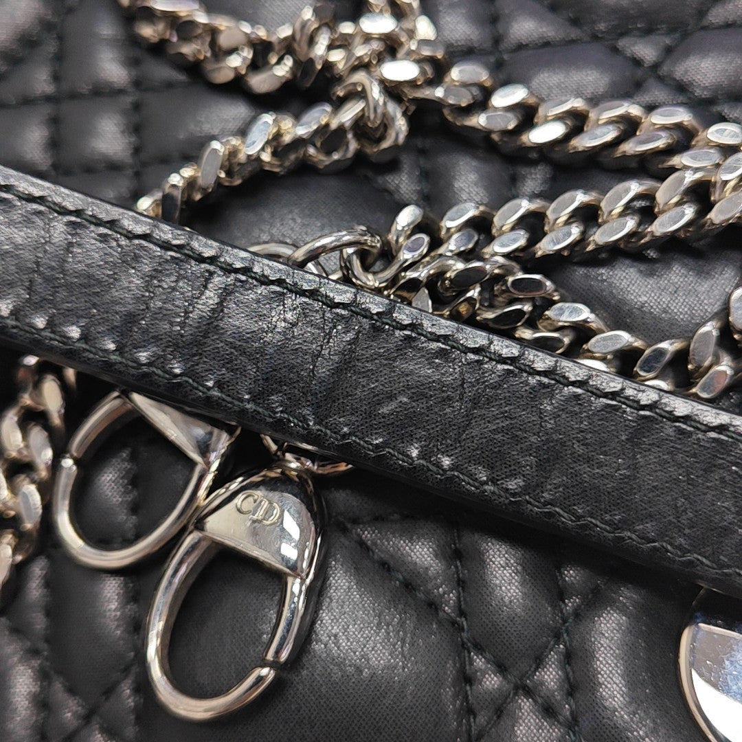 Lady Dior Mini Quilted Calfskin Black