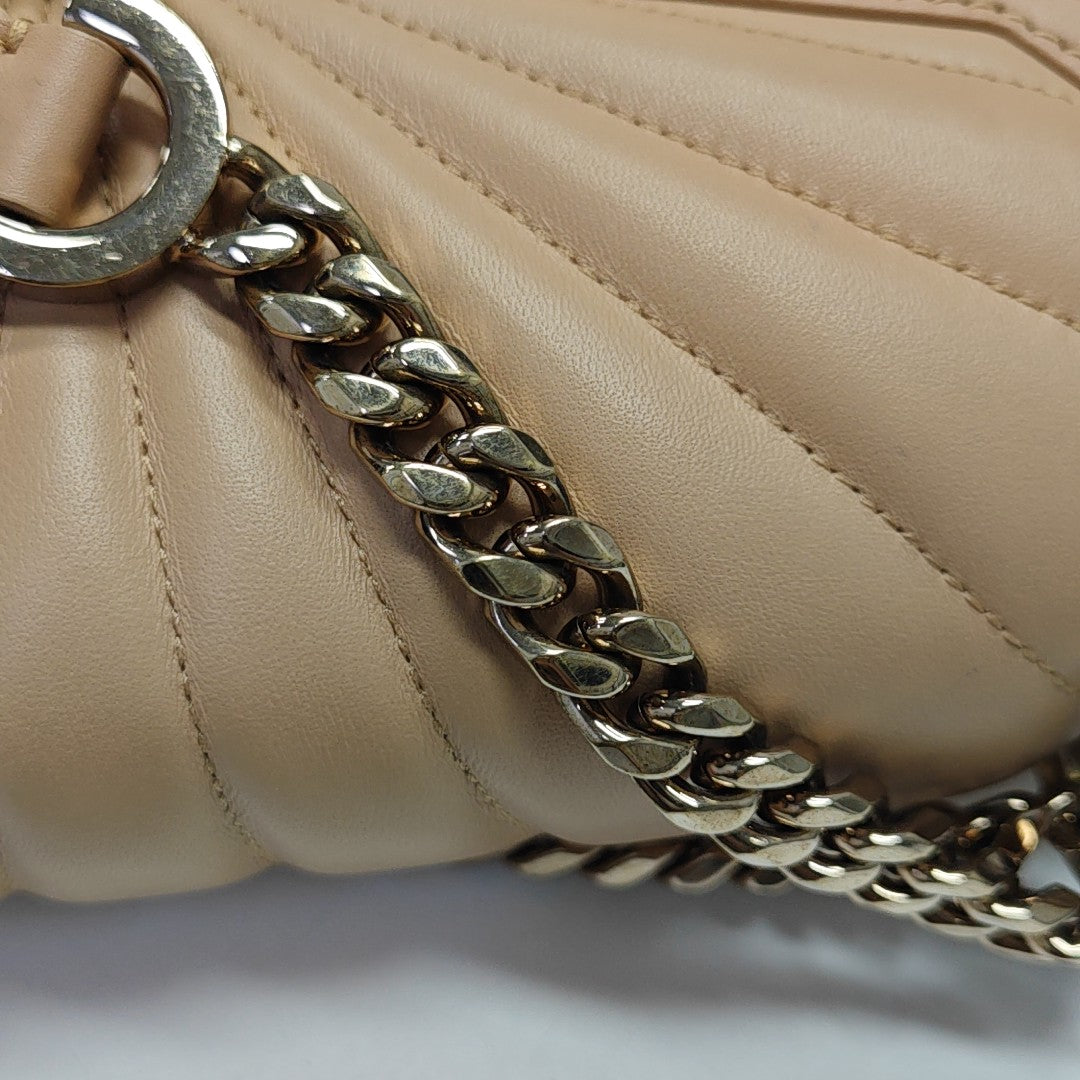 SERPENTI DIAMOND BLAST Small Quilted Lambskin Beige