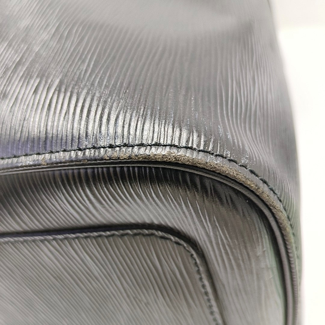Authenticated pre-owned  KEEPALL 55 Epi Black - Top Handle Bag at Looply