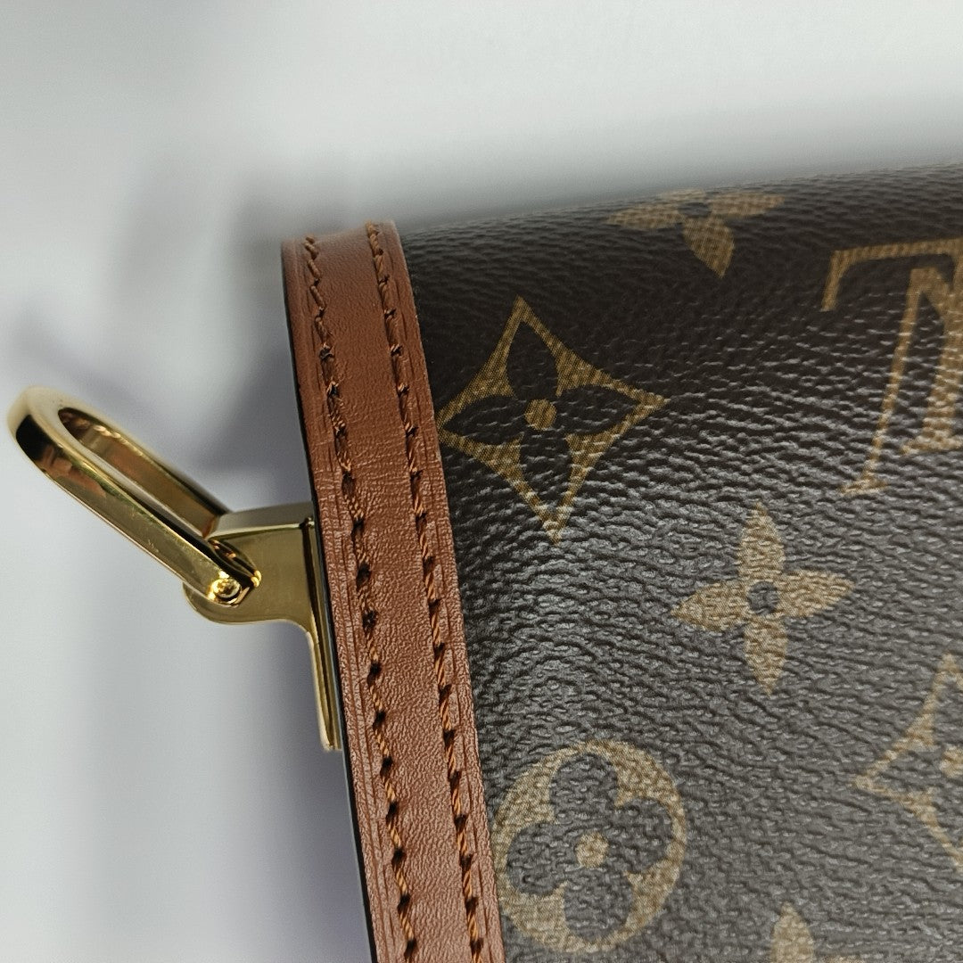 DAUPHINE Mini Monogram Coated Canvas Brown
