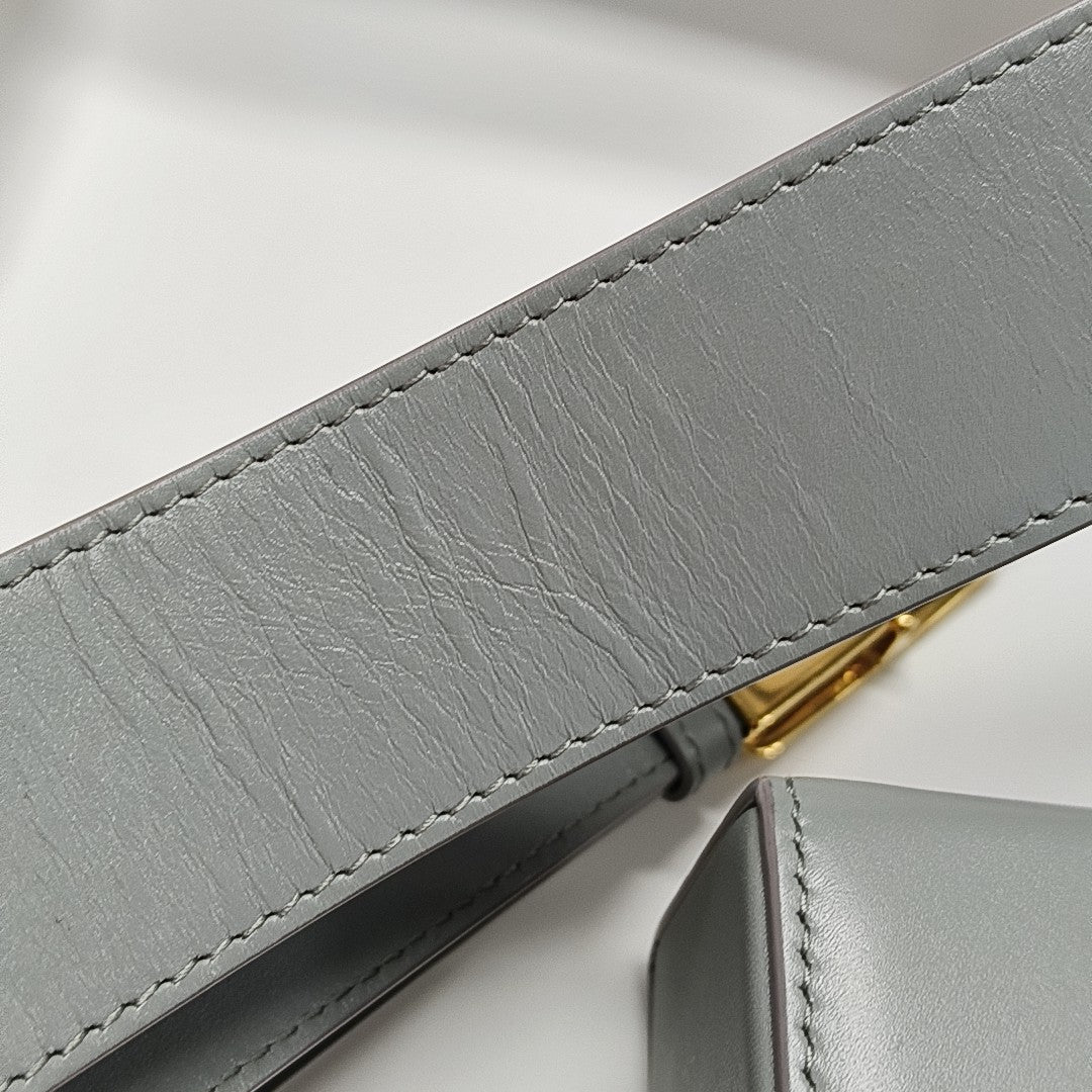30 Montaigne Mini Oblique Calfskin Gray