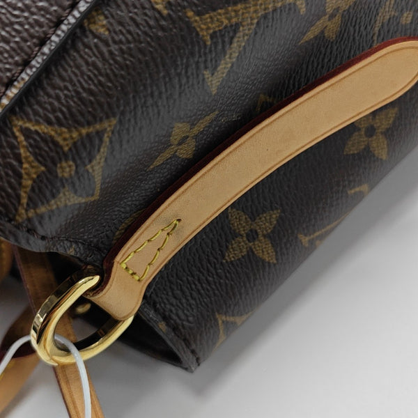 MONTAIGNE BB Monogram Coated Canvas Brown