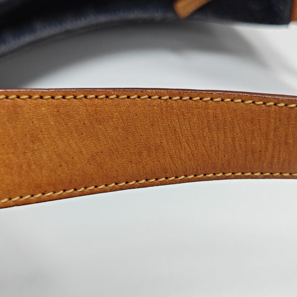 Denim Top Handle Bag Blue