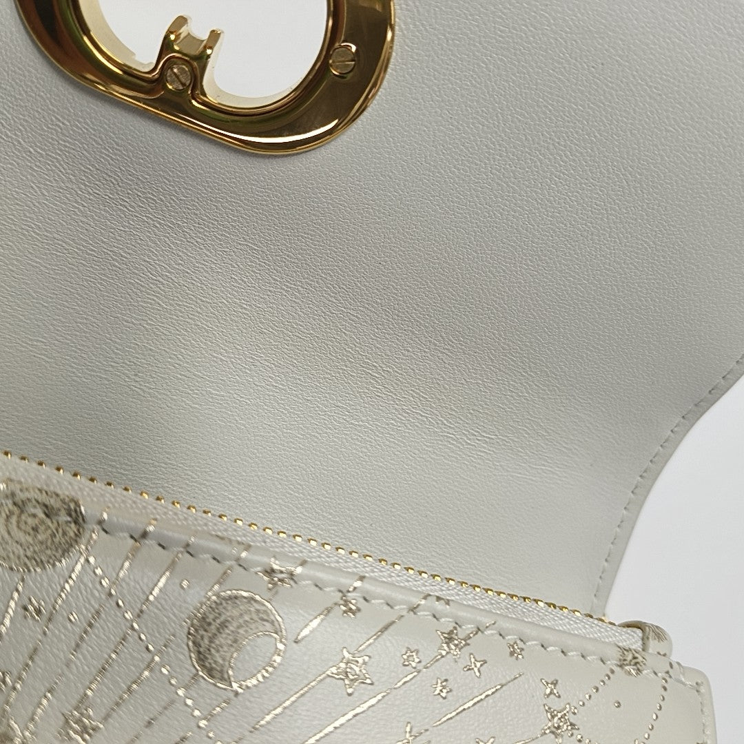 Miss Caro Mini Calfskin White