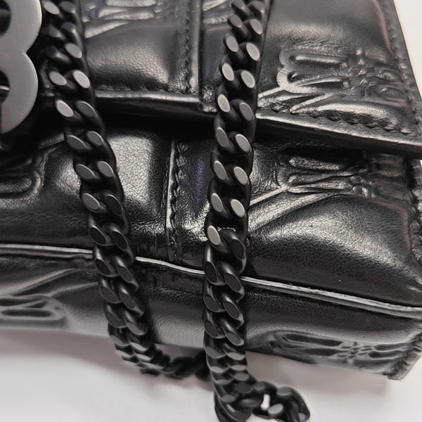Hourglass Small Lambskin Black