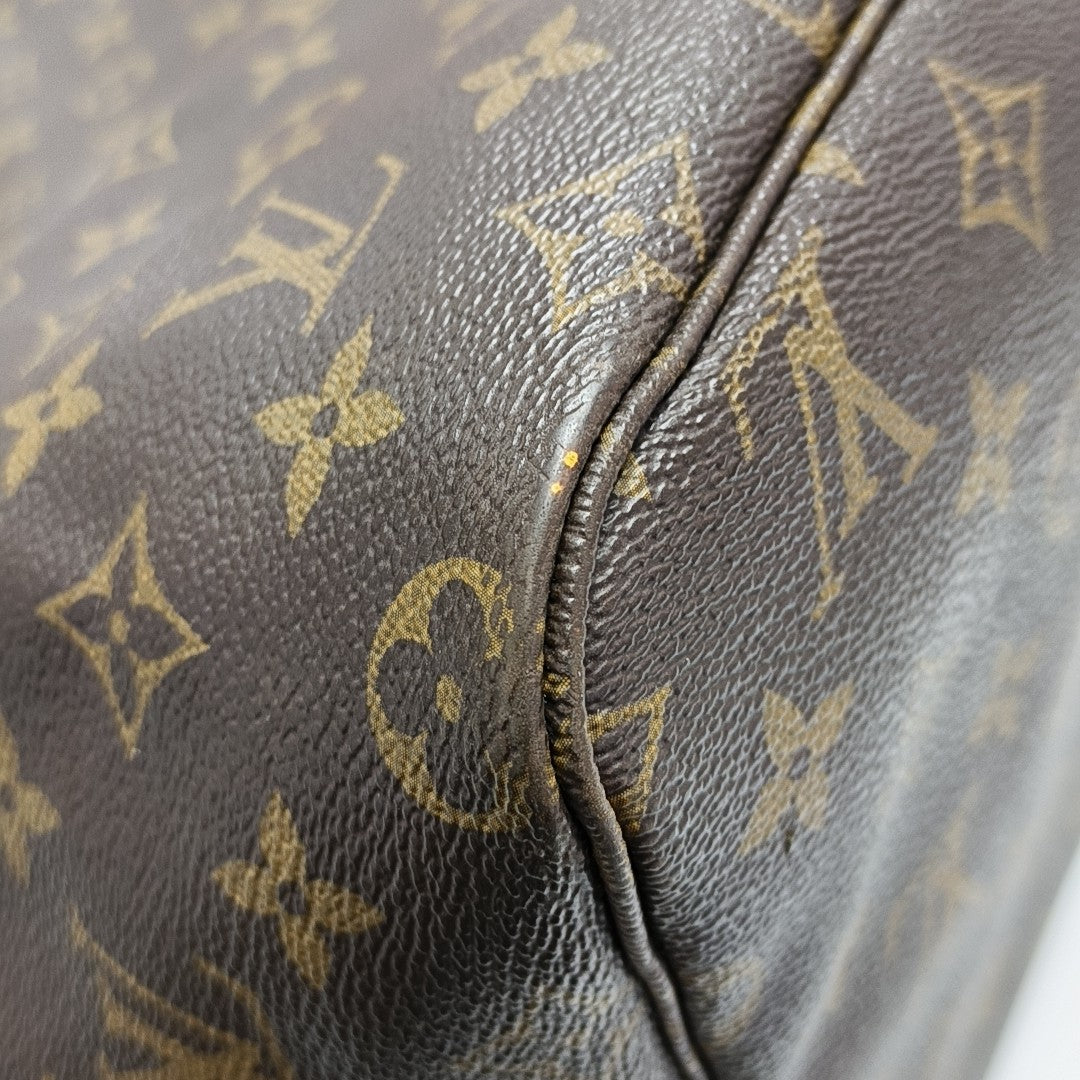 NEVERFULL GM Monogram Coated Canvas Brown