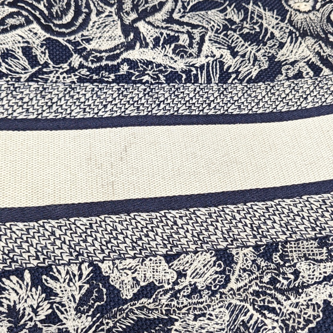 Book Tote Large Fabric Blue