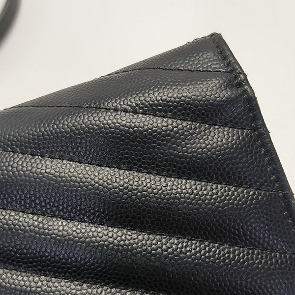 MONOGRAM WOC Chevron Calfskin Black
