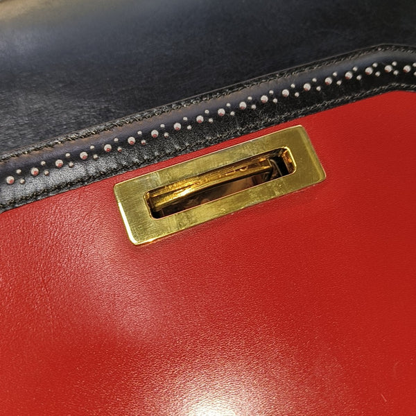 Leather Shoulder Bag Black