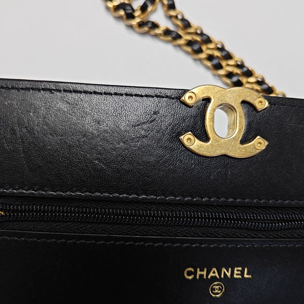 WOC Quilted Lambskin Black
