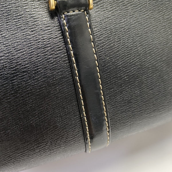 Calfskin Top Handle Bag Black