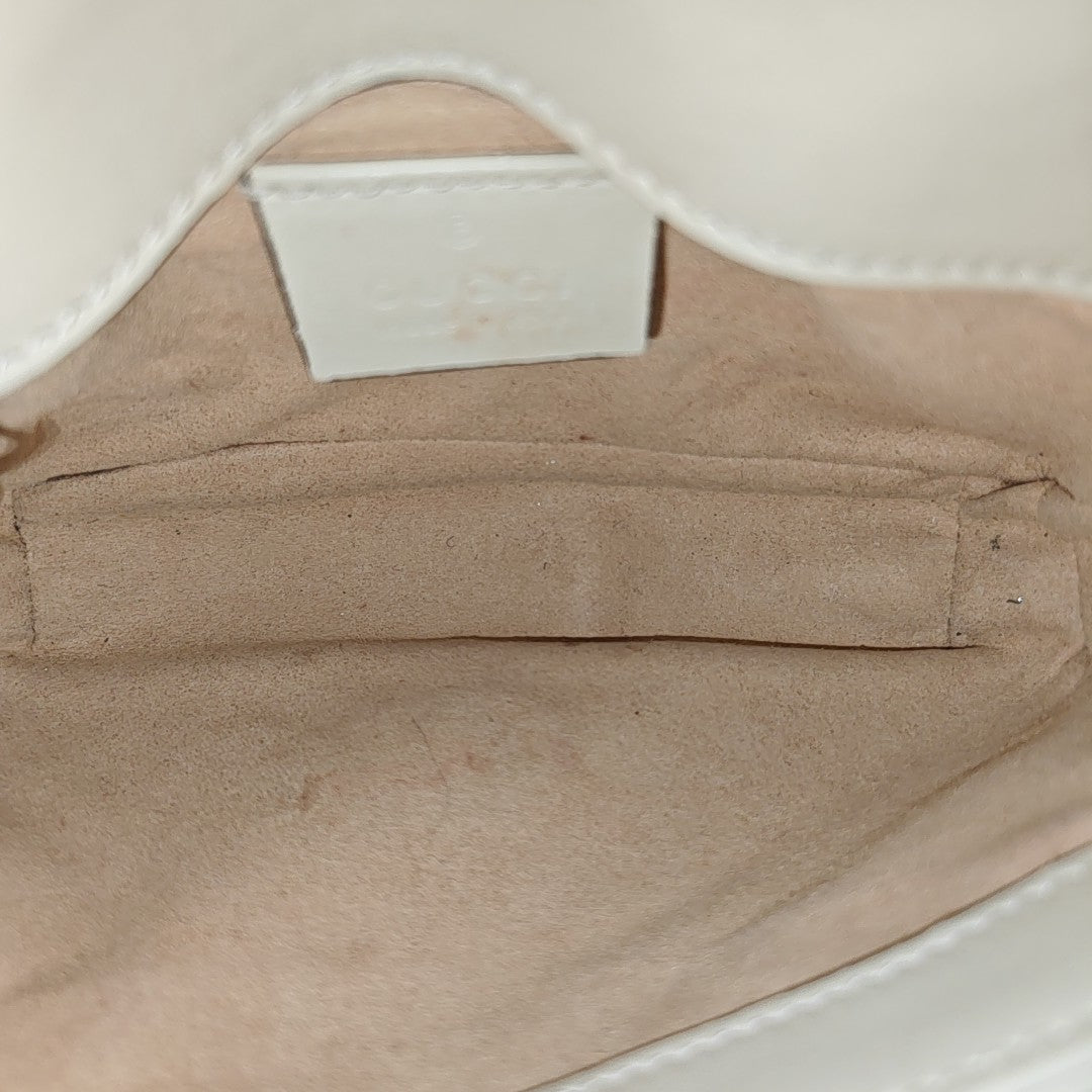 GG Marmont Mini Quilted Calfskin White