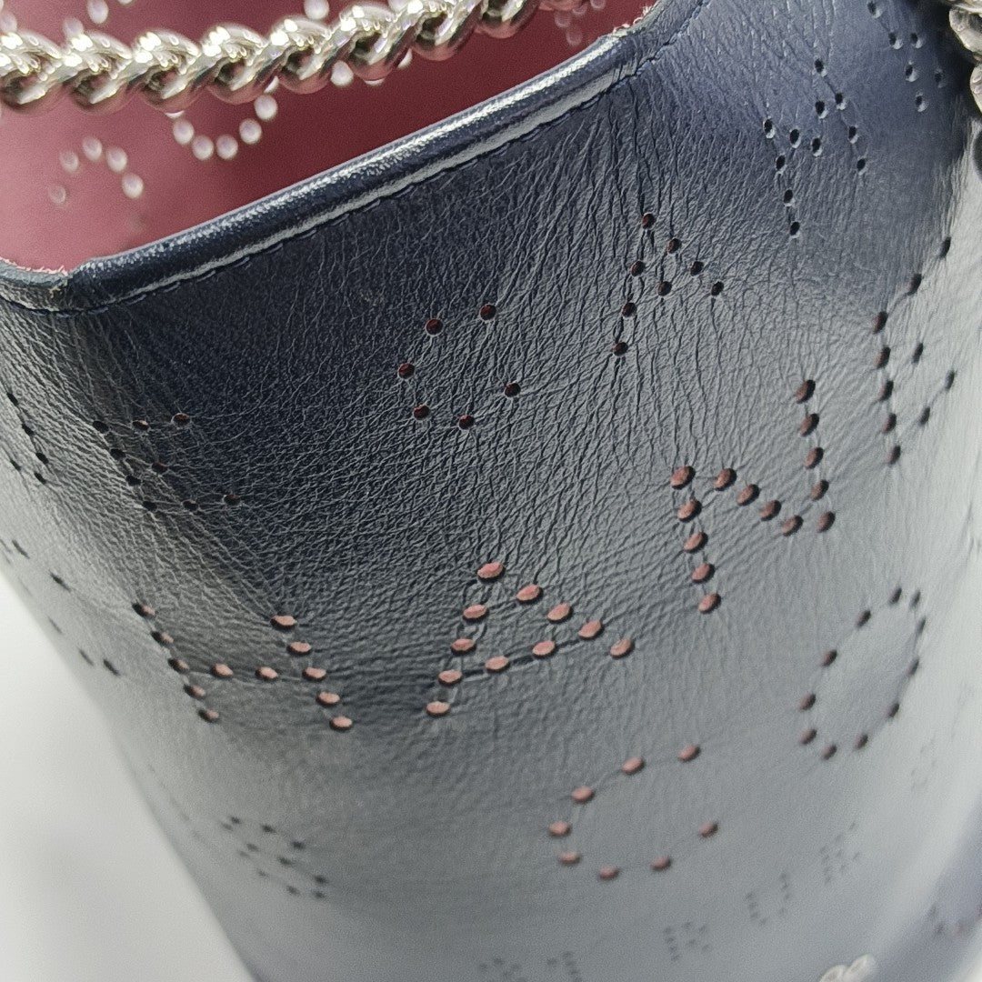 Calfskin Bucket Bag Small Blue