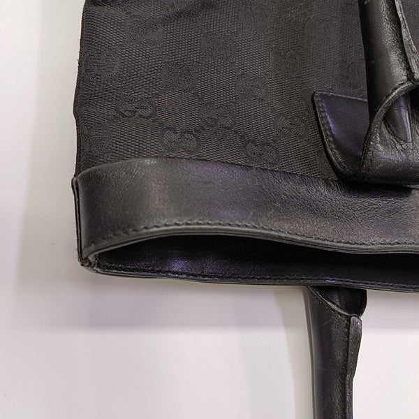 Monogram Canvas Tote Bag Black
