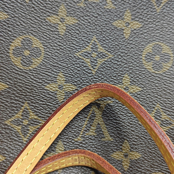 NEVERFULL MM Monogram Coated Canvas Brown