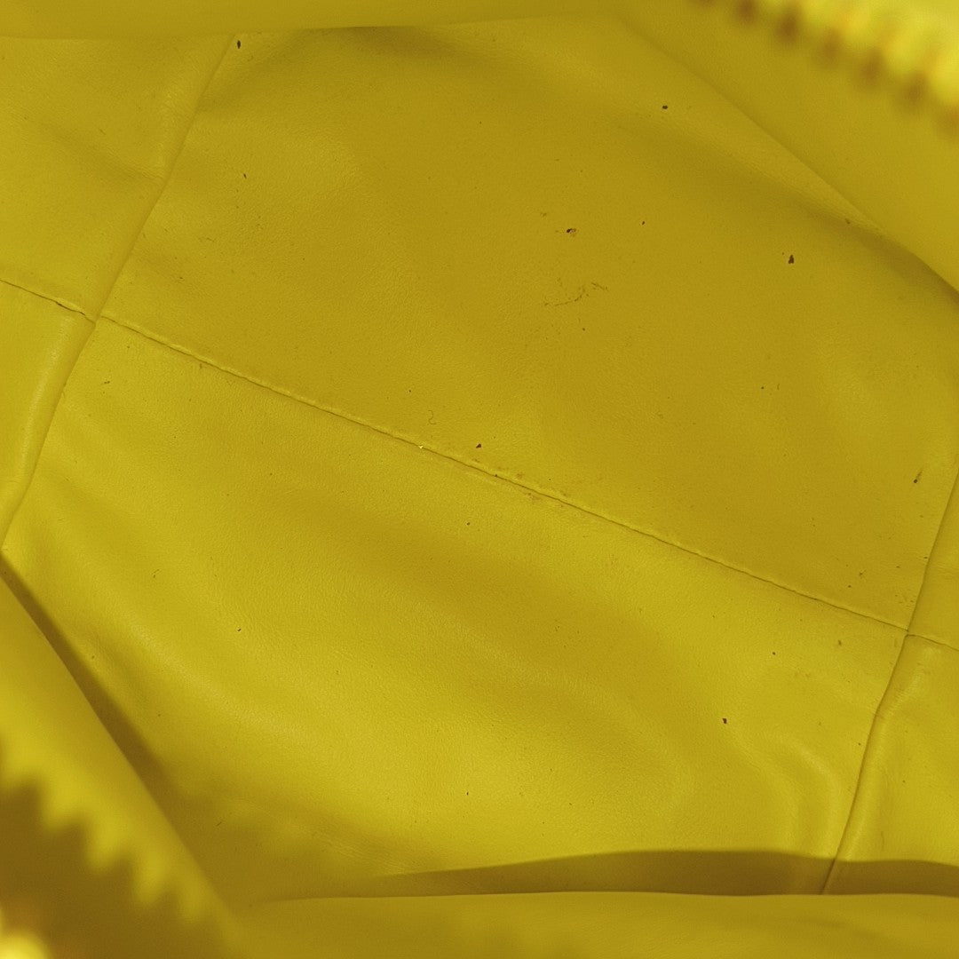 Lambskin Top Handle Bag Yellow