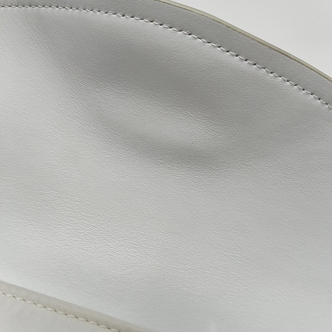 Fabric Crossbody Bag White