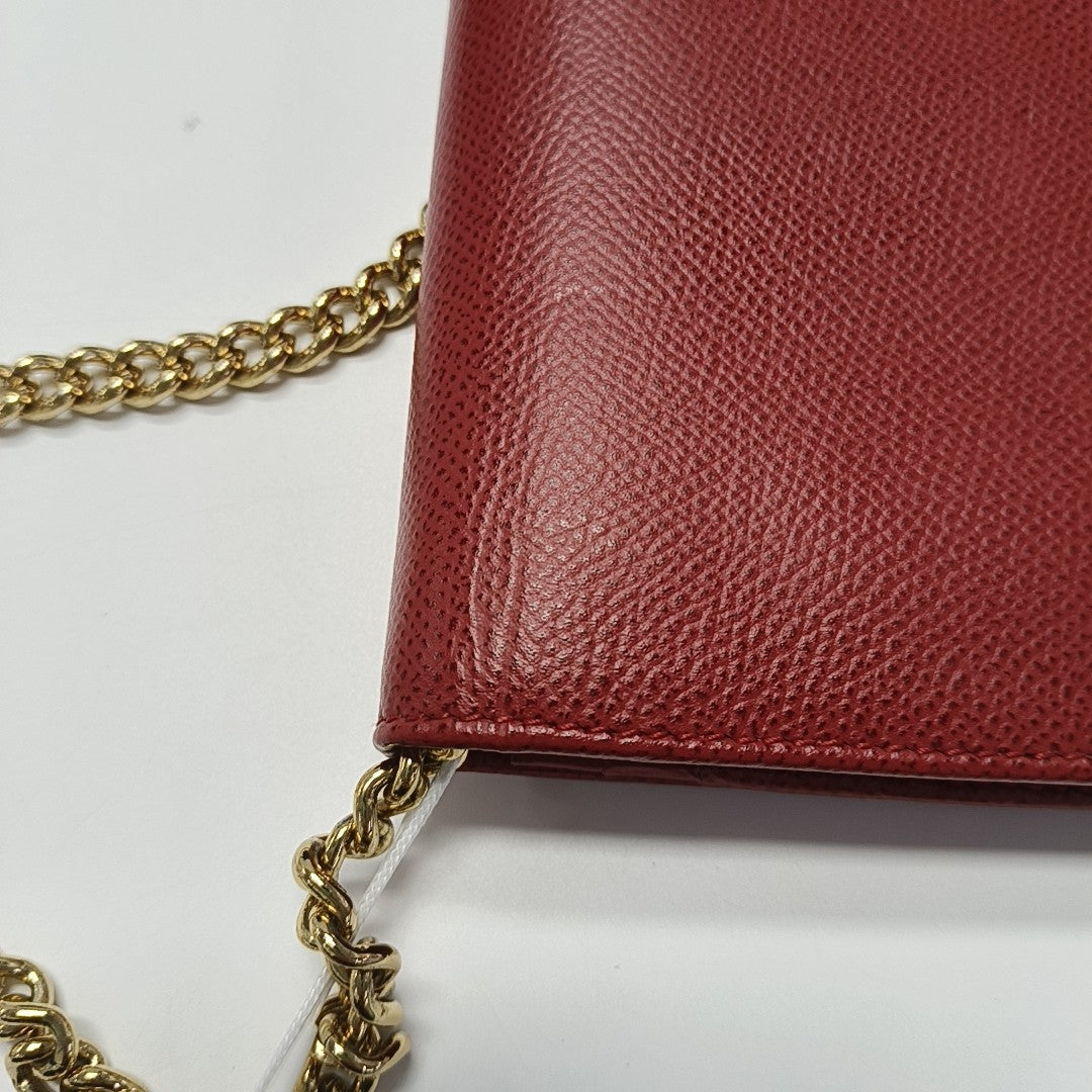 Gancini Calfskin Red