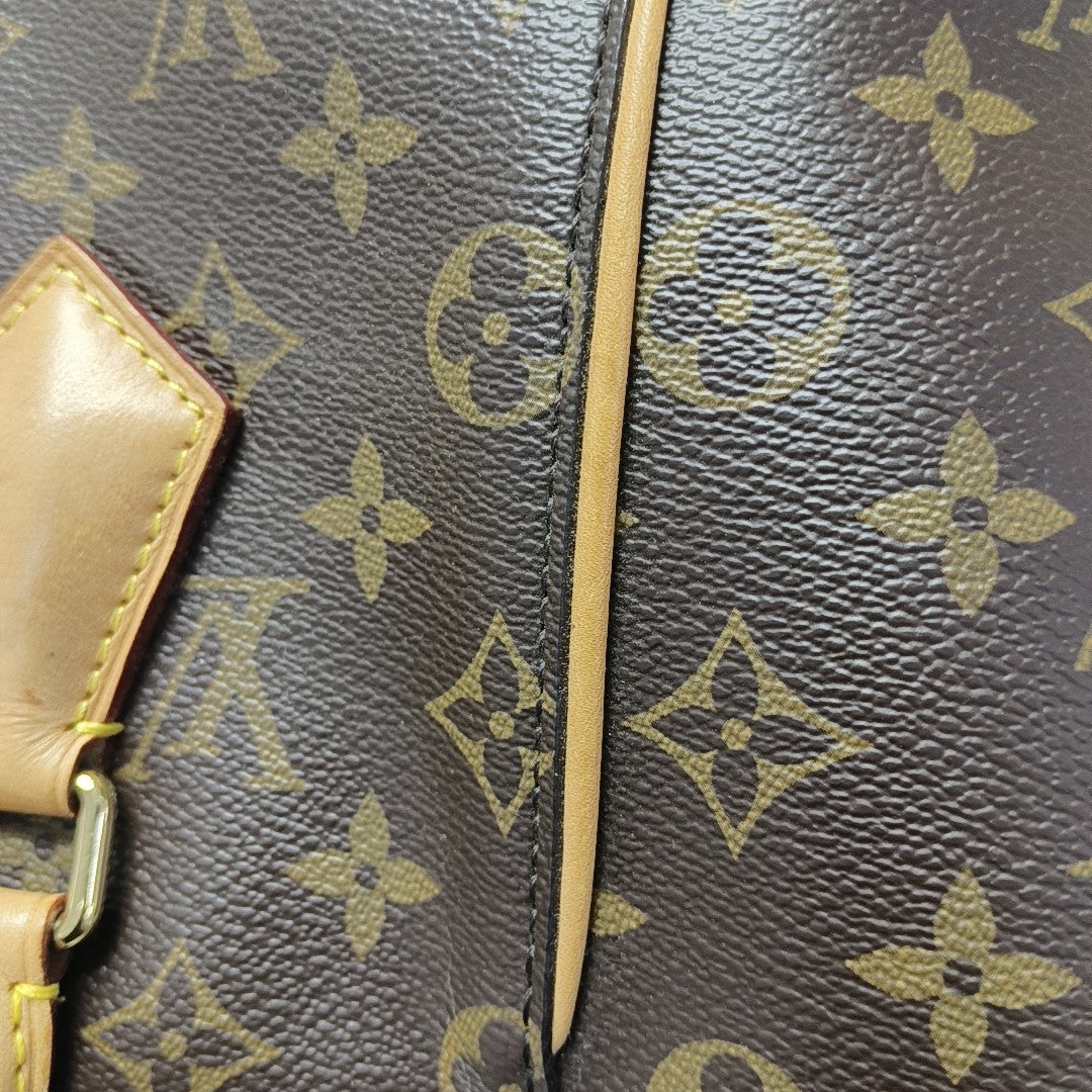 PHENIX Monogram Coated Canvas Brown