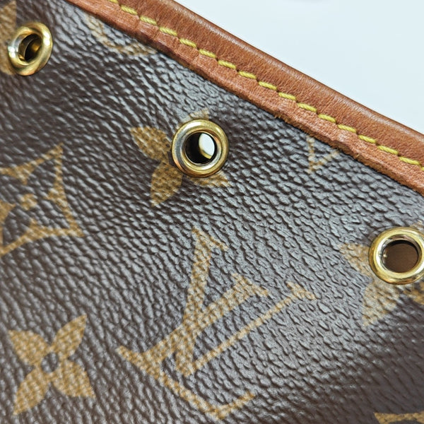 NÉONOÉ Nano Monogram Coated Canvas Brown