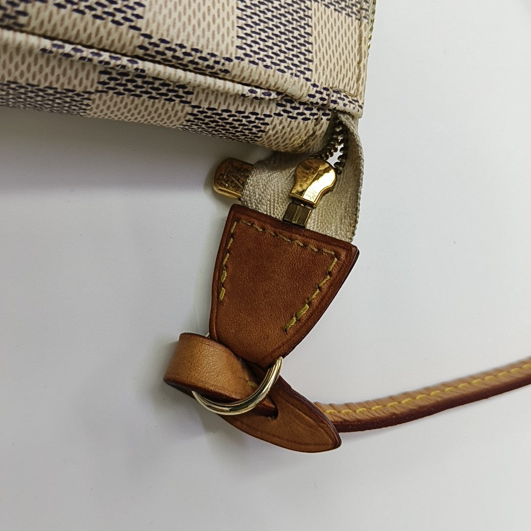ACCESSOIRES GM Damier Azur Coated Canvas White