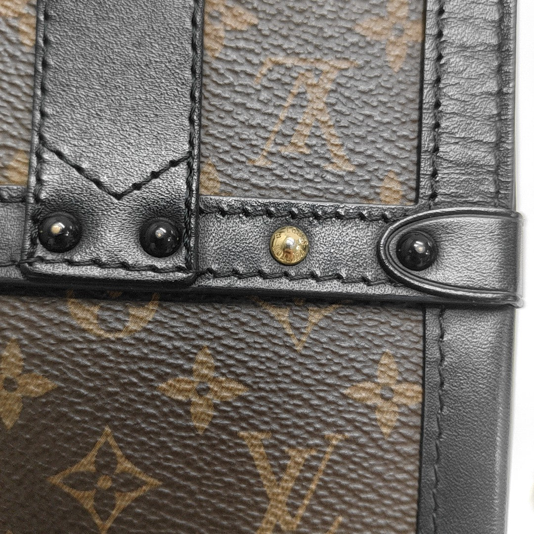 TRUNK Monogram Coated Canvas Brown