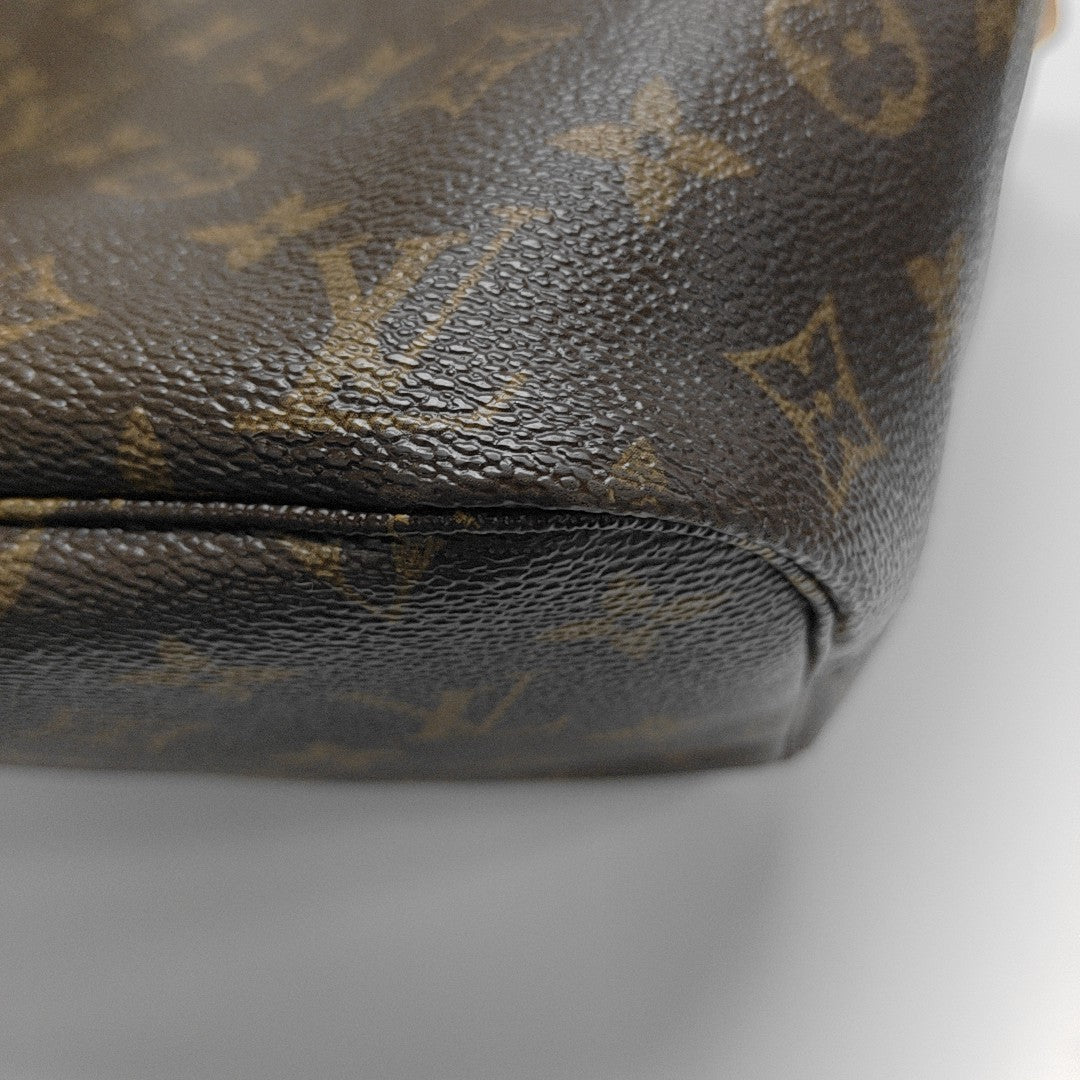 NEVERFULL MM Monogram Coated Canvas Brown