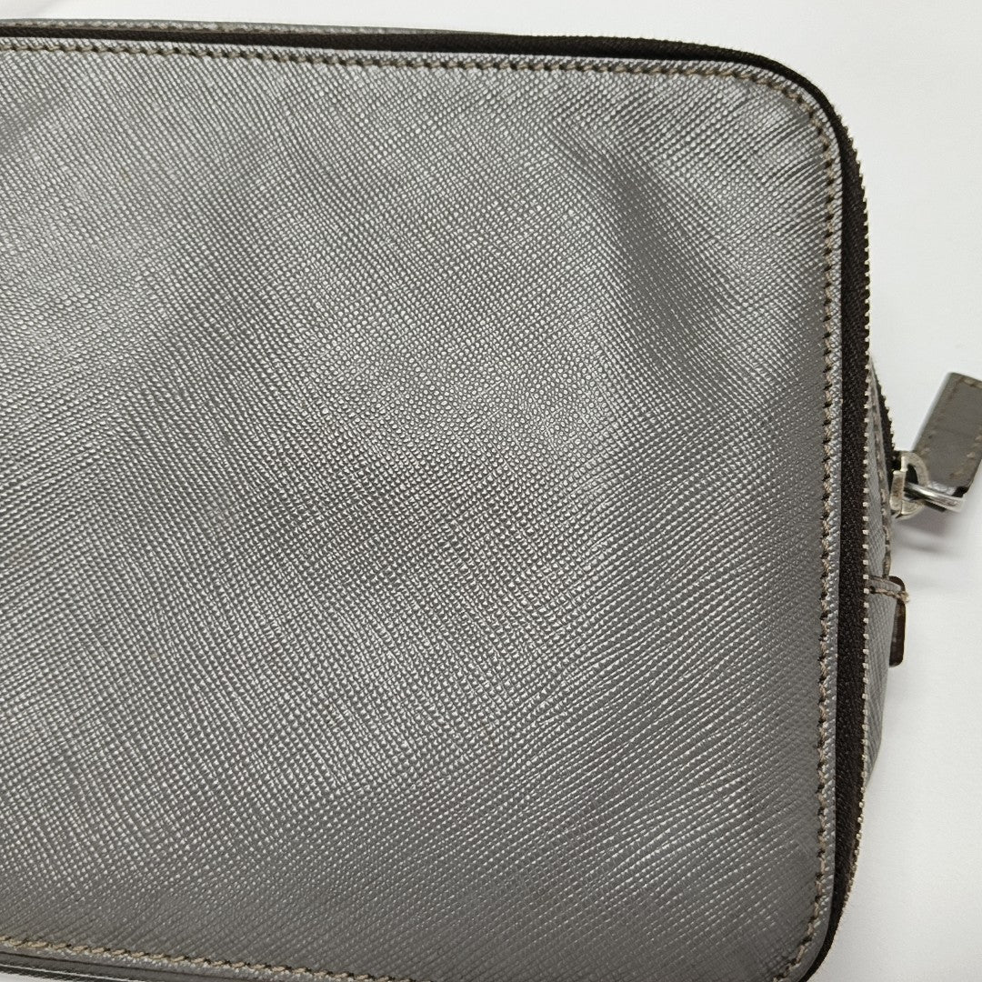 Calfskin Clutch Gray