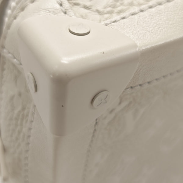 SOFT TRUNK Monogram Calfskin White