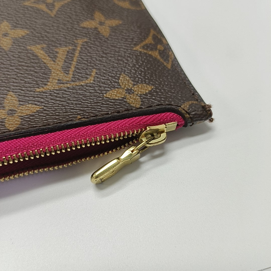 NEVERFULL MM Monogram Coated Canvas Brown