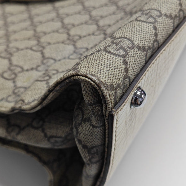 Monogram Coated Canvas Top Handle Bag Beige
