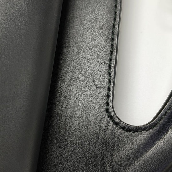 Padlock Work Calfskin Black