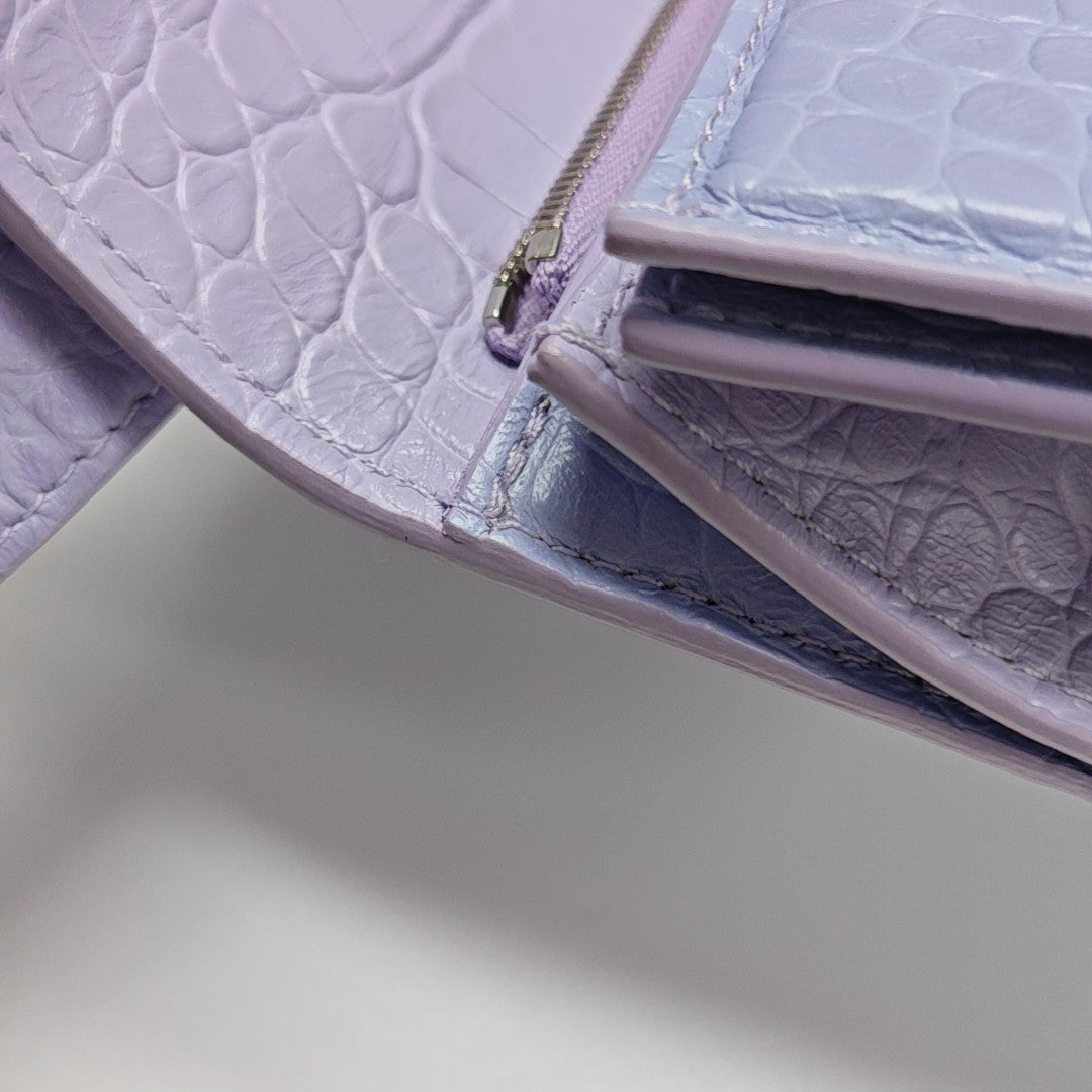 Calfskin Shoulder Bag Purple
