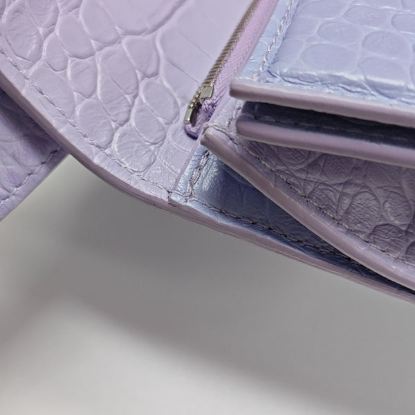 Calfskin Shoulder Bag Purple