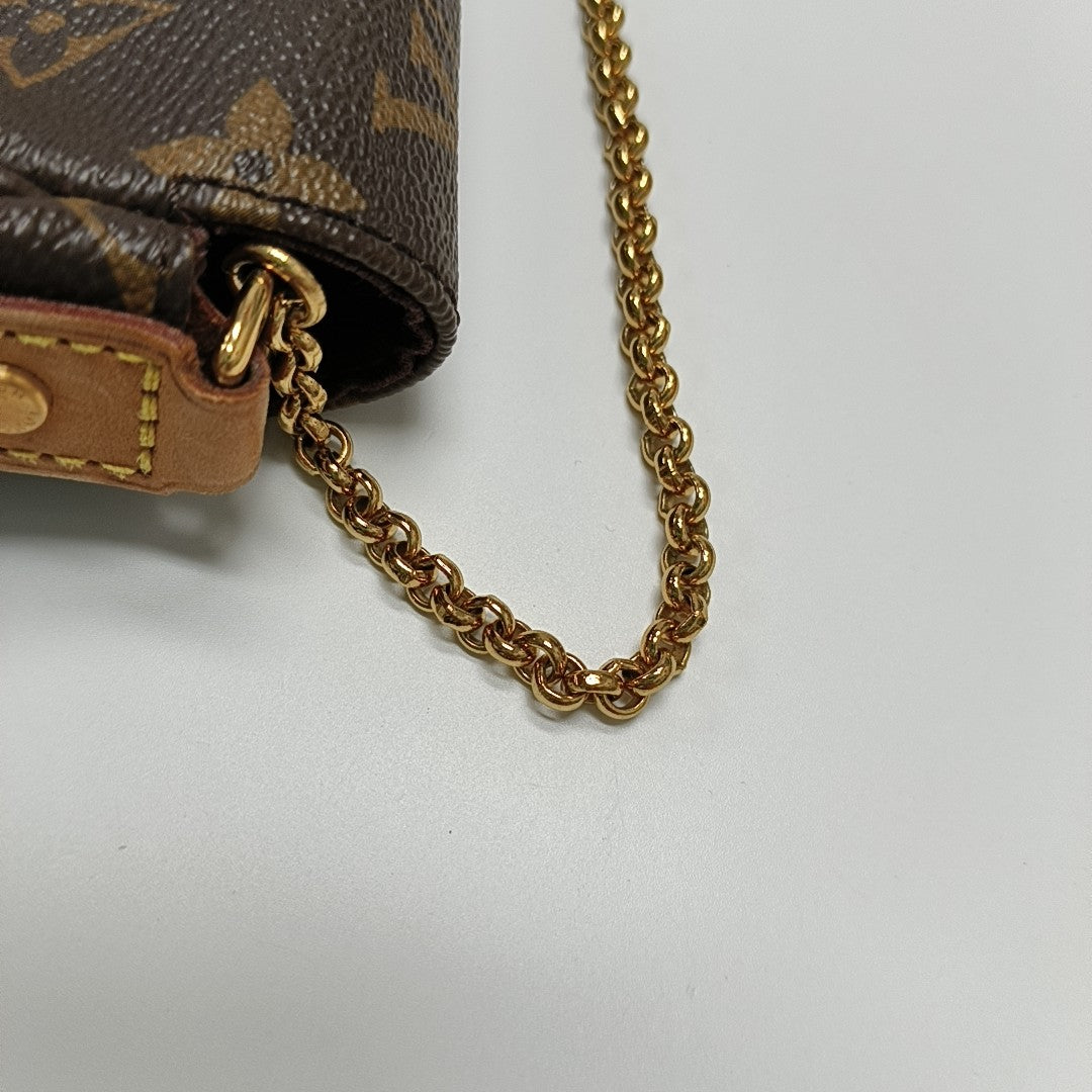 FAVORITE PM Monogram Coated Canvas Brown