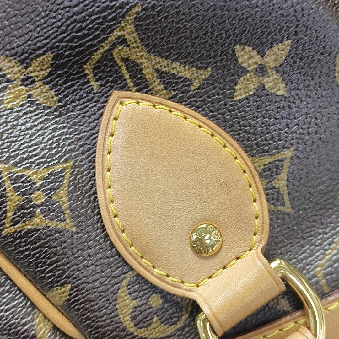 Monogram Coated Canvas Shoulder Bag Brown