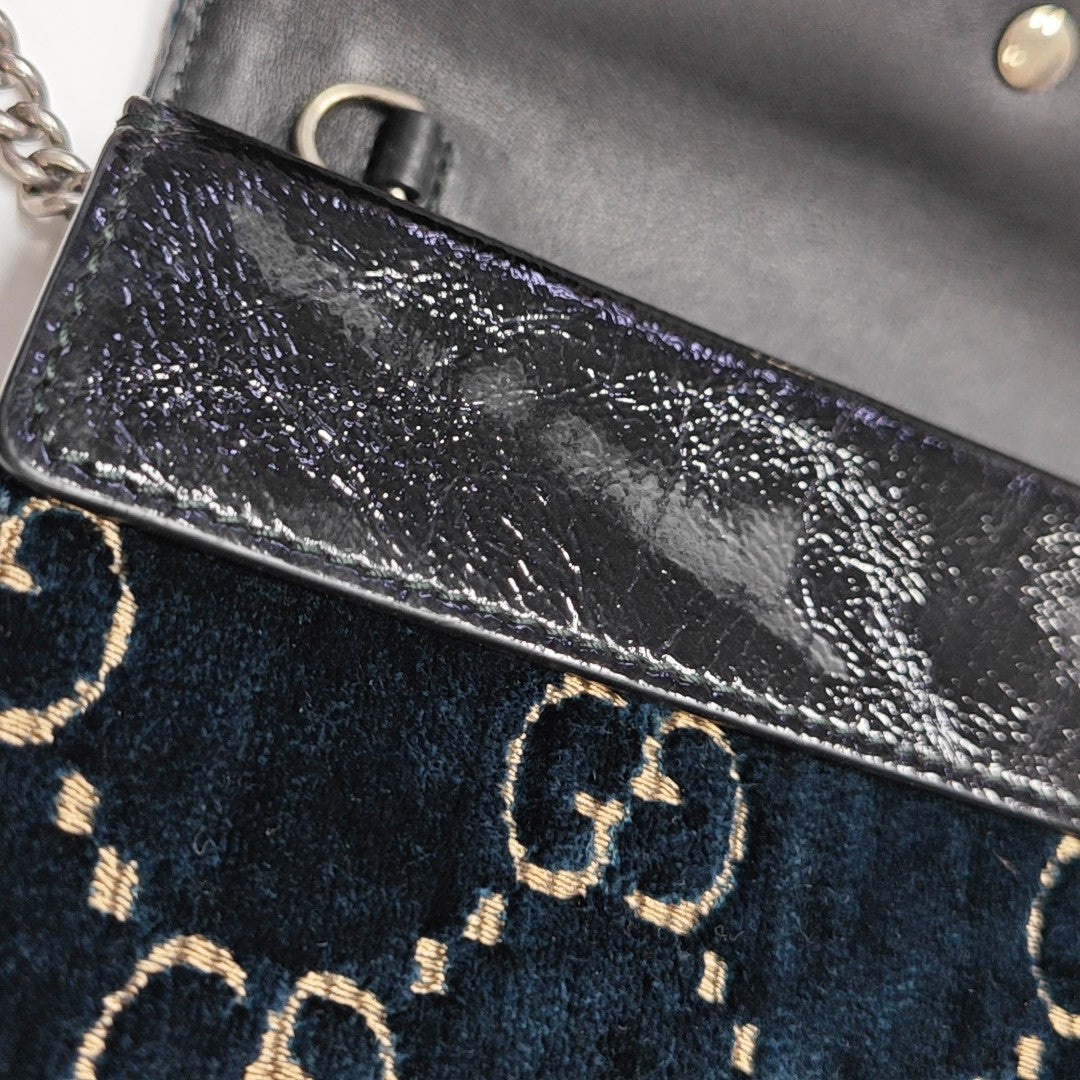 Dionysus Super Mini Monogram Velvet Green