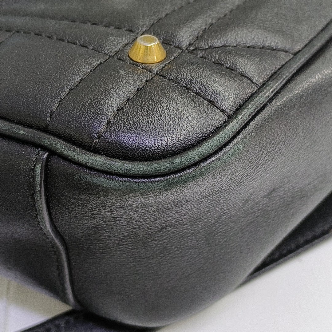 GG Marmont Medium Quilted Calfskin Black