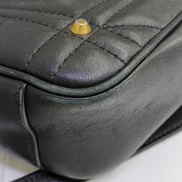 GG Marmont Medium Quilted Calfskin Black