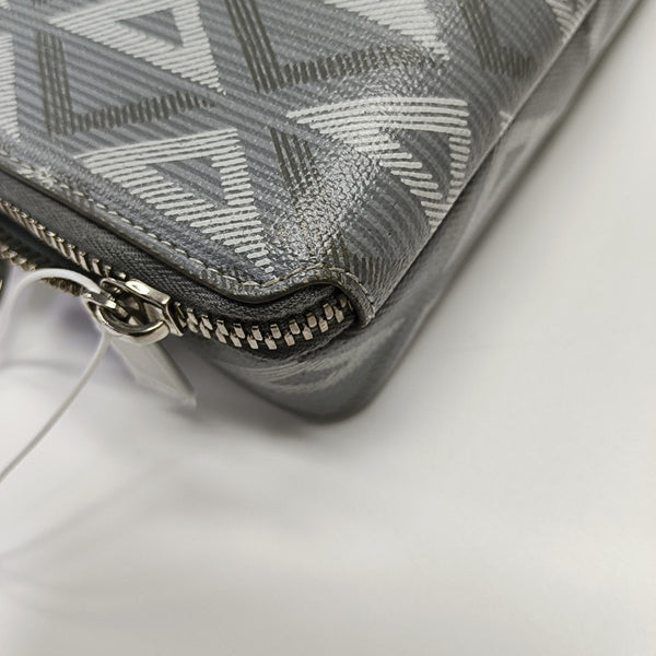Coated Canvas Shoulder Bag Gray