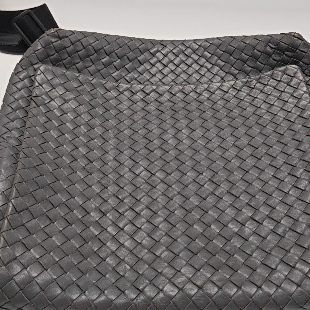 Calfskin Shoulder Bag Gray