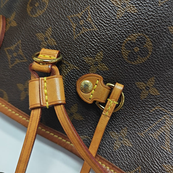 NEVERFULL GM Monogram Coated Canvas Brown