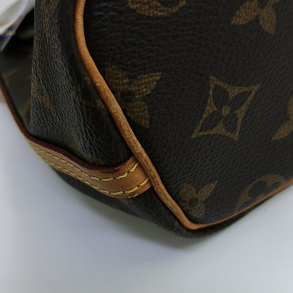 NÉONOÉ Nano Monogram Coated Canvas Brown