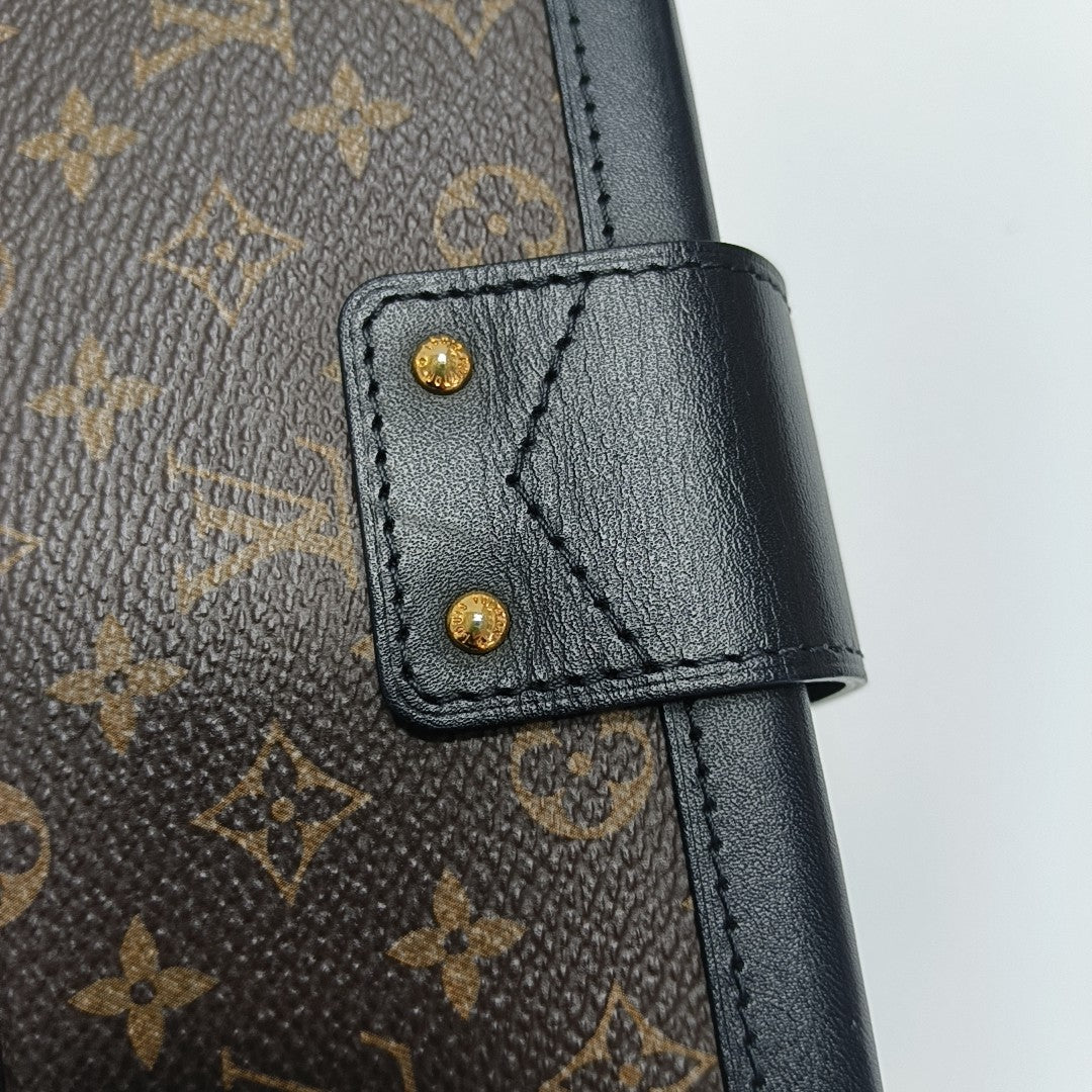 PETITE MALLE Monogram Coated Canvas Brown