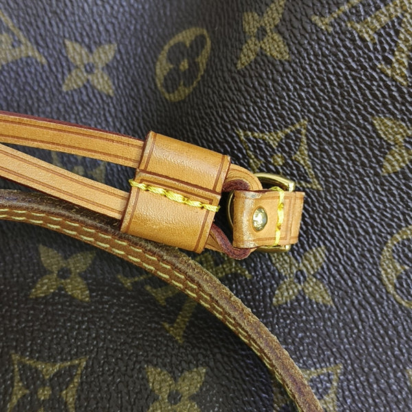 NEVERFULL MM Monogram Coated Canvas Brown