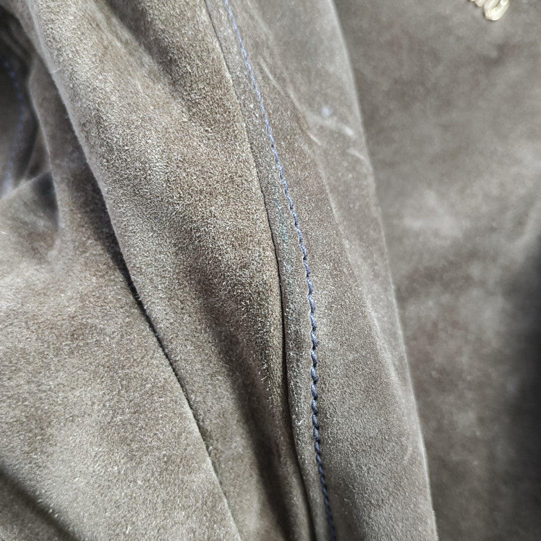 Suede Shoulder Bag Brown