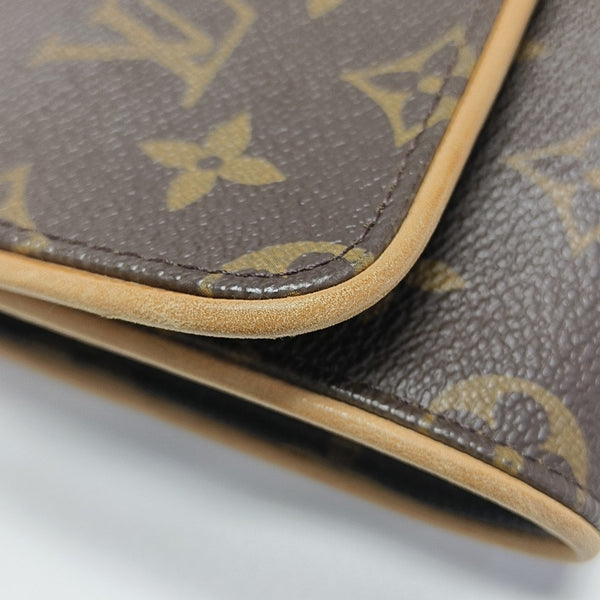 TWIN GM Monogram Coated Canvas Brown