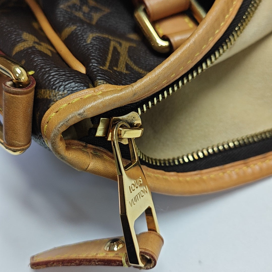 ESTRELA MM Monogram Coated Canvas Brown