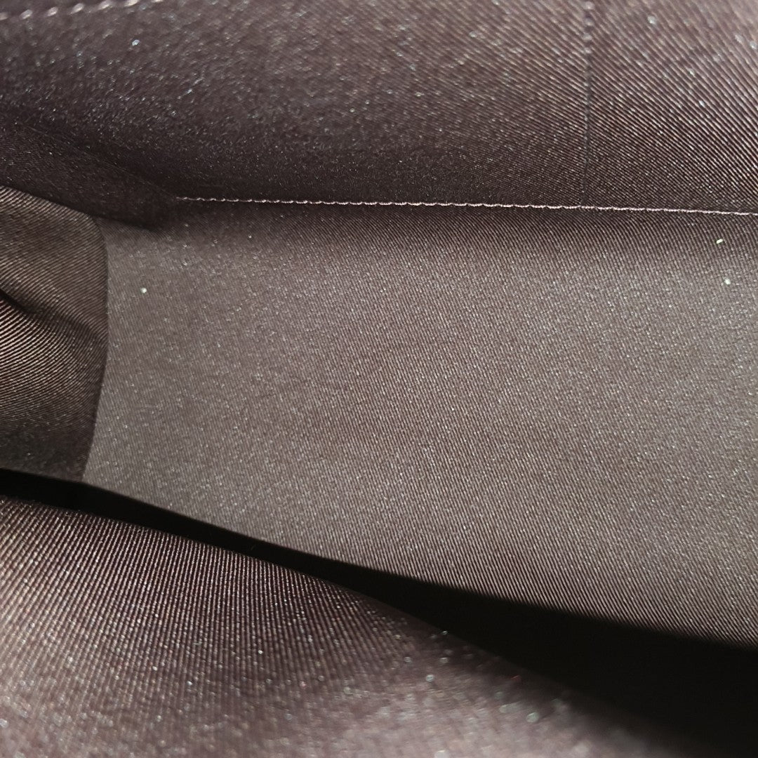CLUNY MM Monogram Coated Canvas Brown