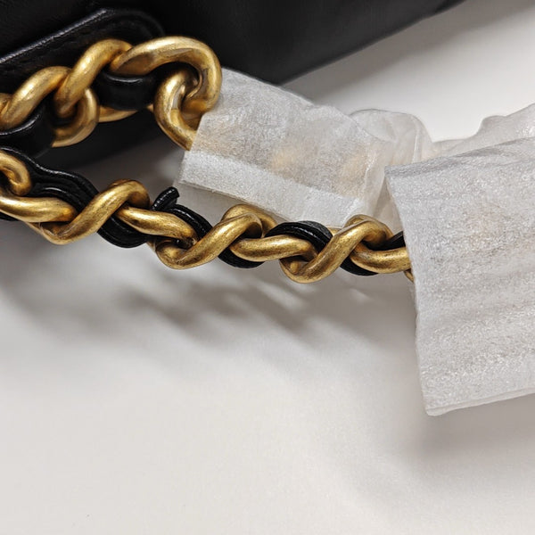 CHANEL 19 Small Quilted Lambskin Black